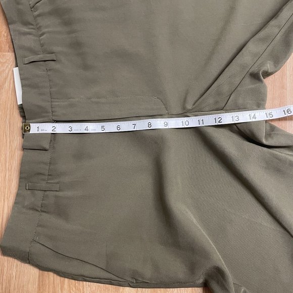 Olive Green Wide-Leg Women's Pants - Picture 10 of 11